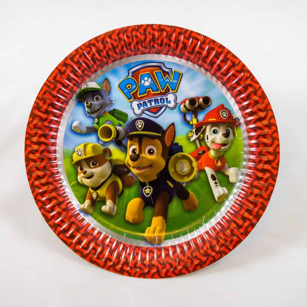 Paw Patrol Plates (8 Pack) Captain Fantastic