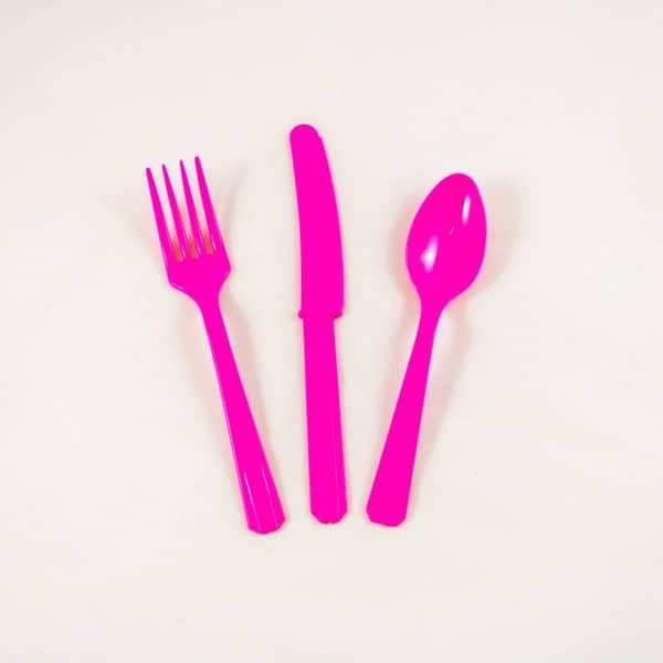 Pink Party Cutlery