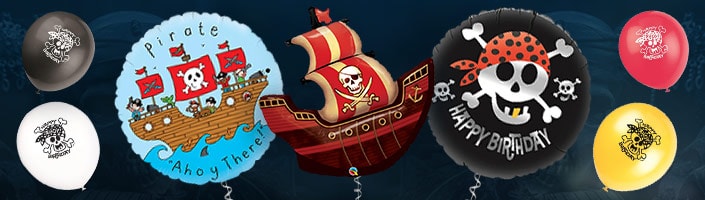 Pirate Banner and Balloons