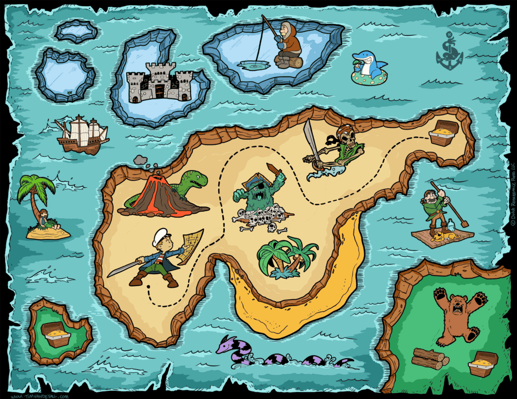 pirate map template 