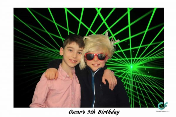 Green laser photo booth