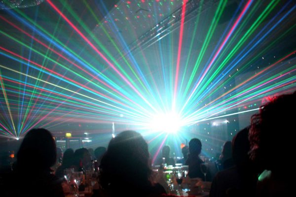 Massive lasers at Mega DJ party Massive lasers at Mega DJ party