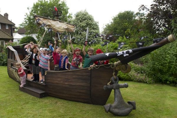 Pirate Ship in Garden Pirate Ship in Garden