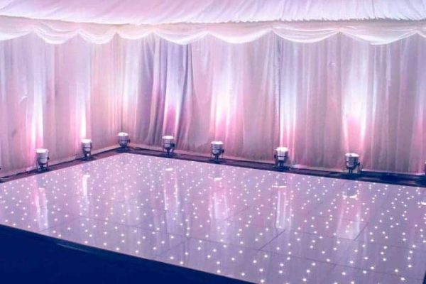 White LED dance floor